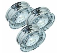 Set Di 3 Cerchi Anteriori Posteriori In Cromo 3.50" X 8" Modelli VBB VLB VNA