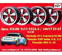 Set cerchi wheels Porsche 911 SC Carrera IROC Felgen 7x17 10x17 Teilegutachten