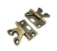 Set Cerniere LF CP77 per Mobili Antichi | Stile Classico e Arte Povera | Per Ante a Battuta in Legno | 40x37mm | Ideali per Soggiorno e Camera da Letto (2 Pz.)