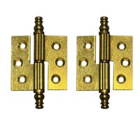 Set Cerniere Per Mobili Antichi Finitura Ottone | Modello DX | 40x40MM | CP46 (2 Cerniere)