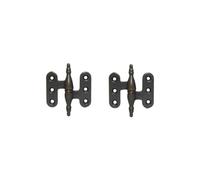 Set Cerniere per mobili piana ferro galvanizzato in Oro Antico - Dimensioni 40 x 55 mm apertura 270 ° CP14 | LATO DX (2, Oro Antico)