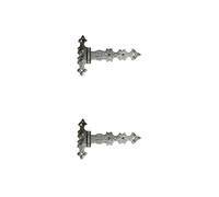 SET CERNIERE RUSTICHE PER MOBILI ANTICHI IN FERRO - D/ 150X100 MM CP32 (2, FERRO)