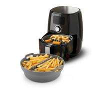 Set Cestino e Divisorio in Silicone per Friggitrice ad Aria - Accessori Pieghevoli Ø22 cm