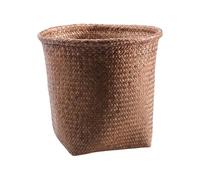 Set Cestino In Tessuto Vintage - Contenitore Di Stoccaggio Alghe, Scatola Di Mensola Artigianale | Organizzatore Ecologico Con Forma Flessibile, Finitura Decorativa Per La Disposizione Del Bagno Stile