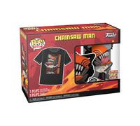 Set Chainsaw Man: Funko POP! Figura Esclusiva + T-Shirt