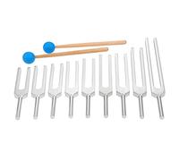 Set Chakra Diapason Da 9 Pezzi, Con Panno For Pulizia Martello In Silicone E Borsa, Tono E Frequenza Esatti, For Meditazione, Terapia Di Guarigione Del Suono Yoga