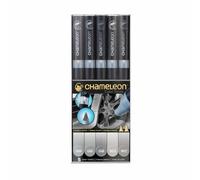 Set Chameleon Pen Gray Tones - Confezione 5 Pennarelli professionali ad alcool