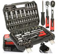 Set Chiavi 108-tlg Crv Cassetta Attrezzi Raschietti Dadi Torx Inbus 1/2 1/4