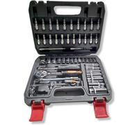 Set Chiavi 53 pezzi a cricchetto acciaio cromo vanadio in valigetta 1/4 ''