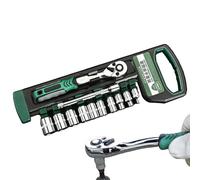 Set Chiavi a | 12 Pezzi Set Chiavi con 10 | Utensili a Doppio Senso per Meccanici Tecnici Riparazione Metalworking | Costruzione Casa Automobilistico Mobili Attrezzatura