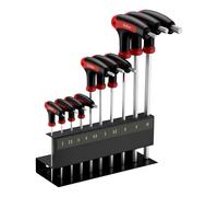 Wiltec Set chiavi a brugola chiave maschio esagonale a T giraviti 11 pezzi