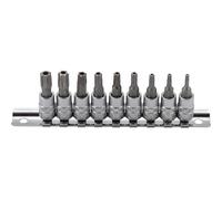 SET CHIAVI A BUSS.C/TORX C/FORO M.ATT.1/4''
