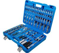 BGS 74518, set di chiavi a bussola, profilo ondulato, azionamento 6,3 mm, 12,5 mm, 150 pezzi.