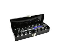 SET CHIAVI A BUSSOLA 18PZ PER TAPPI SCARICO COPPA OLIO ATTACCO 3/8" + SNODO GEKO