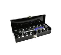 SET CHIAVI A BUSSOLA 18PZ PER TAPPI SCARICO COPPA OLIO ATTACCO 3/8" + SNODO GEKO