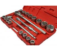 SET CHIAVI A BUSSOLA 3/4" 21 PZ 19-50mm ESAGONALI PER CAMION E TRATTORI 203623