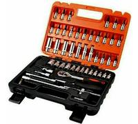 Set Chiavi a Bussola 53 Pezzi Con Cricchetto + Valigetta Omaggio Chrome Vanadium