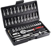 SET CHIAVI A BUSSOLA CON CRICCHETTO 46 PZ PEZZI CACCIAVITE ESAGONALE CHIAVE