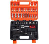 SET CHIAVI A BUSSOLA CON CRICCHETTO 53 PEZZI CHROME VANADIUM IN VALIGETTA