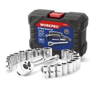 Set chiavi a bussola, cricchetto 3/8'', 24 pezzi, cromo, magnetico