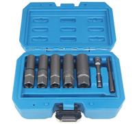 Set chiavi a bussola denti taglio spirale 5 pezzi estrattore bulloni dadi ruota