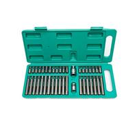 Set chiavi a bussola e punte con lunghezza extra 40 pezzi | WIESMANN 80034 | portapunta da 1/2″ e 3/8″ | per viti Torx T20-T55 | per viti a brugola 4 mm - 12 mm | per viti XZN | con speciali punte