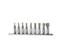 SET CHIAVI A BUSSOLA INSERTO TORX ATTACCO 1/4" T10-T60 9pz GEKO G13550