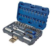 Set chiavi a bussola LUX-TOOLS 44 pezzi 1/4 e 3/8 CrV valigetta