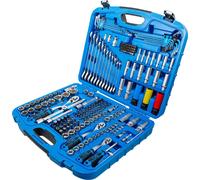 Set chiavi a bussola per auto profilo albero 218 pezzi 1/4" 3/8" 1/2" Super L...