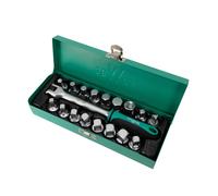 Set chiavi a bussola per viti scarico olio da 17 pezzi WIESEMANN 80232 attacco