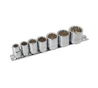 Set Chiavi a Bussola Whitworth 3/8"D 7 Pz - Laser 3474 Nuovo