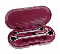 Set chiavi a cricchetto clickraft doppie reversibili 2 chiavi (4in1) per 8 misur