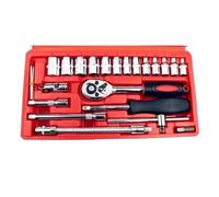 Set Chiavi a Cricchetto Completo 46 Pz/set Set Combinato 1/4 "Chiave A Tubo Chiave Cacciavite Strumento Di Riparazione Auto Di Famiglia Utensili A Mano