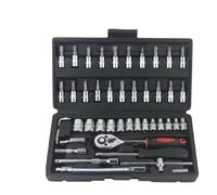 Set Chiavi a Cricchetto Completo Kit Di Strumenti Di Riparazione Auto 46 Pz/set Set Di Prese A Cricchetto Chiave Dinamometrica Combinata Kit Di Strumenti Per La Casa Con Utensili Manuali