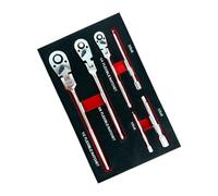 Set Chiavi a Cricchetto Multiuso Design Della Testa Flessibile Include L'asta Prolunga Strumento Meccanico Essenziale Per La Chiave a Cricchetto in Acciaio Per Veicoli