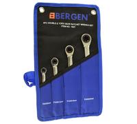 Set chiavi a cricchetto Torx / E doppia estremità E6 - E24 set 4 pezzi BERGEN...