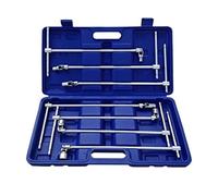 SET CHIAVI A T DOPPIO SNODO 7 PZ PEZZI LUNGHE 8 10 12 13 14 17 19 mm SNODABILI