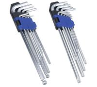 Set chiavi Allen Hex Torx Star antimanomissione extra lunghe T10 - T50 1,5 mm...