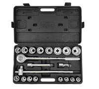 SET CHIAVI BUSSOLA 19 50 MM CRICCHETTO CAMION TRATTORE 3/4" ACCIAIO 21 PZ