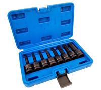 Set chiavi bussole torx attacco 1/2" T30 T80 a impatto lunghe 78mm GARANZIA 2 A