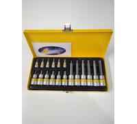 SET CHIAVI CHIAVE A BUSSOLA BUSSOLE TORX MASCHIO 18 PEZZI IN ACCIAIO CROMO V.