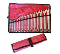 SET CHIAVI COMBINATE 14 PZ. 8-24 MM FISSA E STELLA ACCIAIO CR-V CON ASTUCCIO