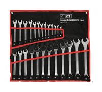 SET CHIAVI COMBINATE STELLA E FISSA 25pz 6-32mm ACCIAIO Cr-V