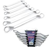 Set Chiavi Combinati 6pz Set Di Chiavi A Cricchetto Doppie Serie Chiavi Poligonali Da 6 A 17 Mm Attrezzi Meccanici Professionali Per Riparazione Auto E Moto Resistente E Durevole