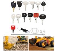 Set chiavi di accensione resistenti 13 pezzi per macchine edili e trattori