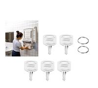Set chiavi dispenser carta igienica 5 pezzi metallo + 2 anelli per modelli Tork