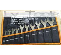 SET CHIAVI FISSE DOPPIE 10 PZ 8 - 32 PIATTE 8X9 - 30X32
