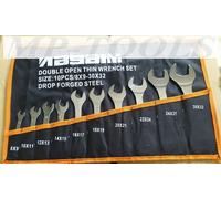 SET CHIAVI FISSE DOPPIE 10 PZ 8 - 32 PIATTE 8X9 - 30X32