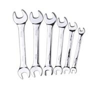 SET CHIAVI INGLESI 6 PZ DOPPIE A FORCHETTA 5.5-17 MM ACCIAIO CROMO VANADIO