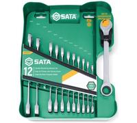 Assortimento 12 chiavi a ripresa rapida e cricchetto SATA ST09066-02